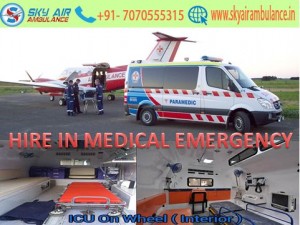 Sky Air Ambulance Service from Guwahati